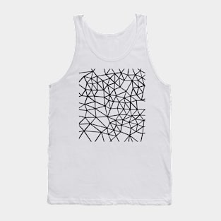 Segment White Tank Top